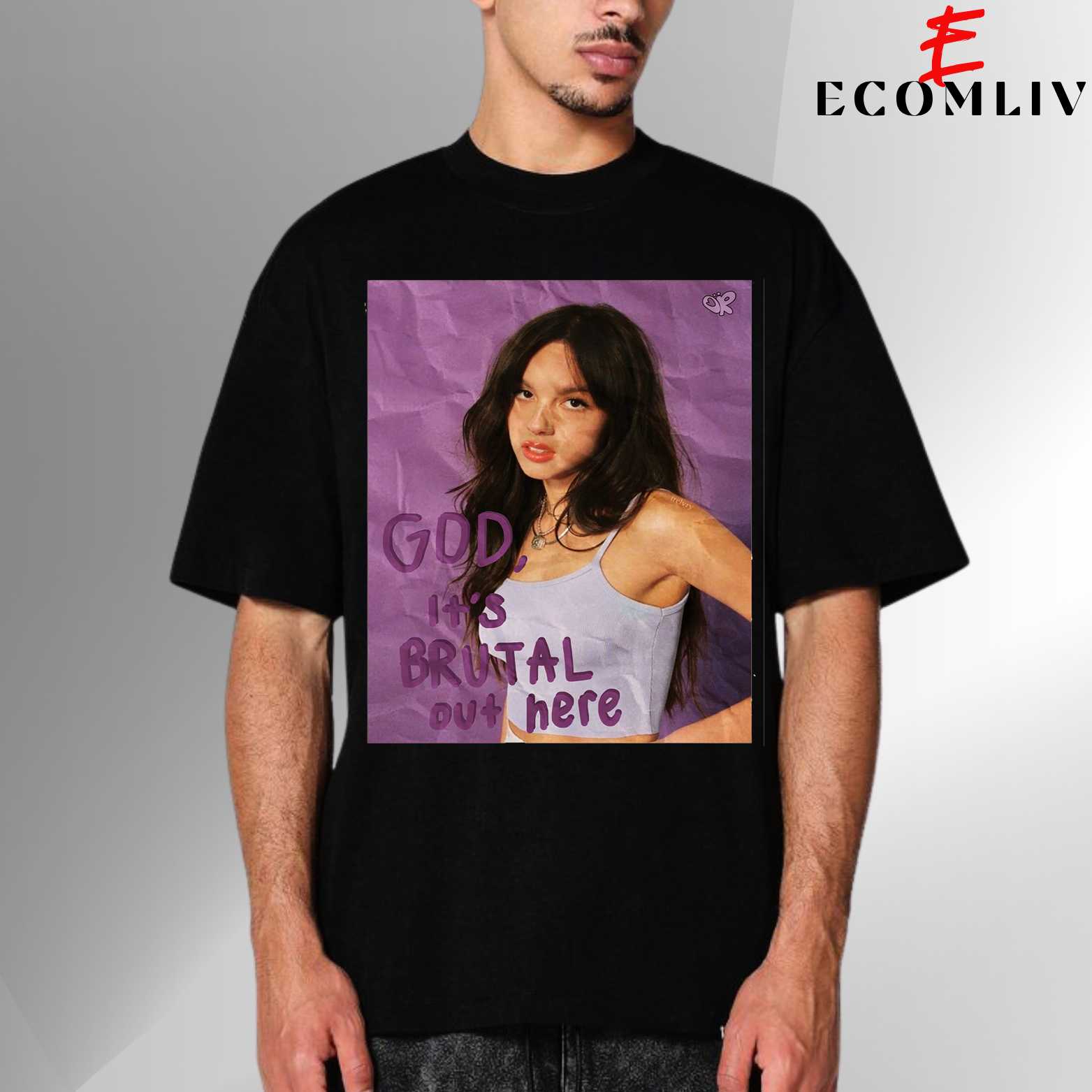 Olivia Rodrigo Brutal Graphic Tee, Streetwear Concert T-Shirt